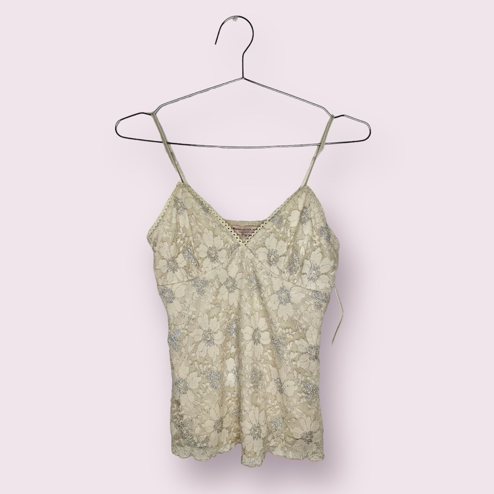 Y2K deadstock Meghan Noland lace cami